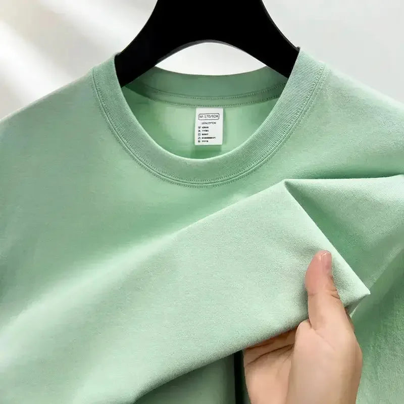 100% pure cotton summer high end brand men’s T Shirt Mint / XL