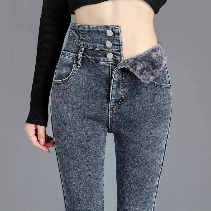 High-Quality Winter Fleece Leggings - Thick High-Waist Comfort - Next Level