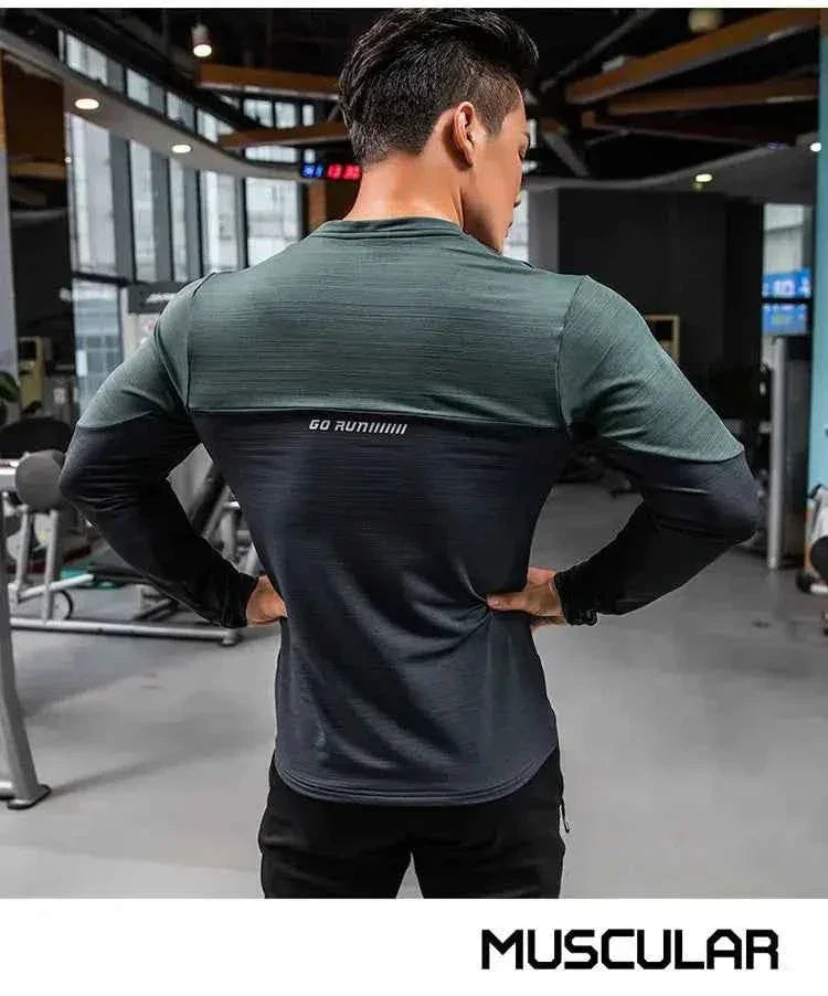 Mens Gym Compression Shirt Male Rashgard Fitness - Next Level