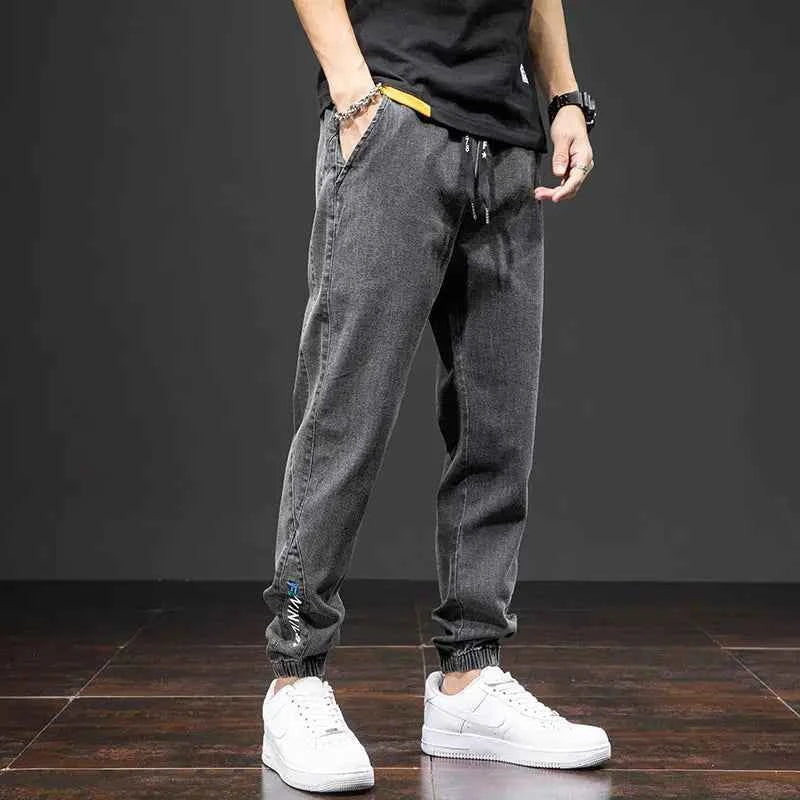 Spring Summer Cargo Jeans Men in Black and Blue - Streetwear Style - Next Level