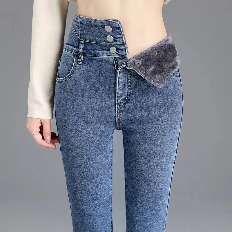 High-Quality Winter Fleece Leggings - Thick High-Waist Comfort - Next Level