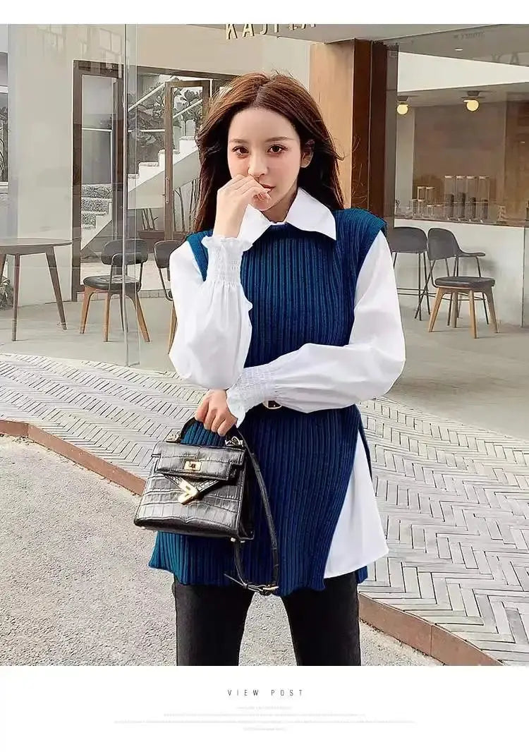 Spring Knitted Vest Set Women - Two Piece Knitted Outfit for Stylish Spring Looks - Next Level