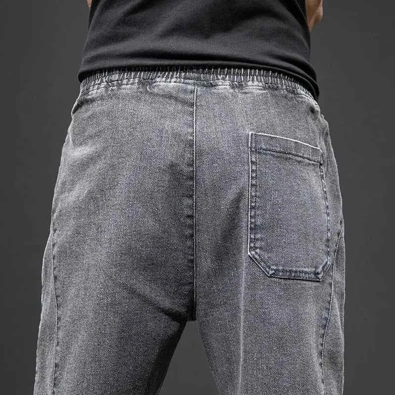 Spring Summer Cargo Jeans Men in Black and Blue - Streetwear Style - Next Level