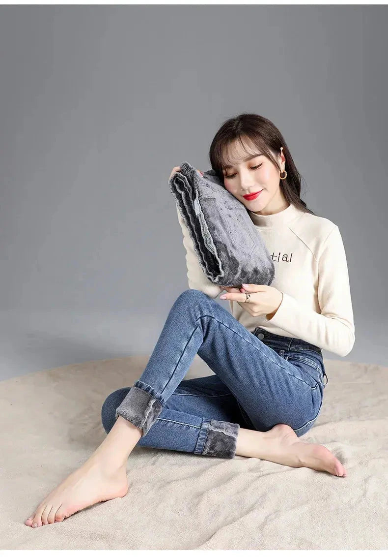 High-Quality Winter Fleece Leggings - Thick High-Waist Comfort - Next Level