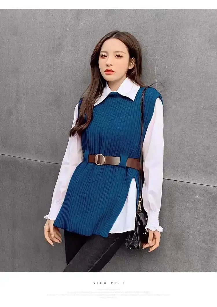 Spring Knitted Vest Set Women - Two Piece Knitted Outfit for Stylish Spring Looks - Next Level