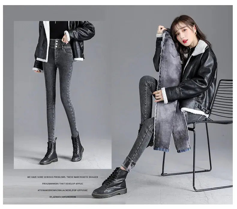 High-Quality Winter Fleece Leggings - Thick High-Waist Comfort - Next Level