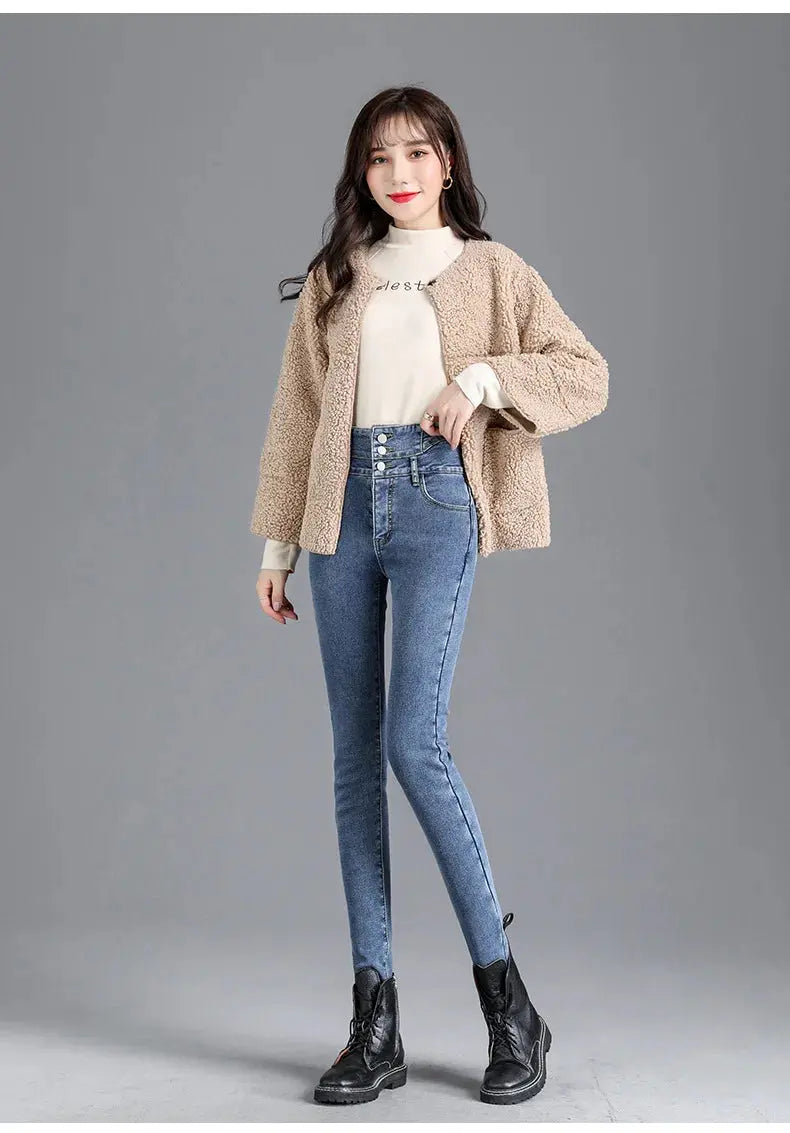 High-Quality Winter Fleece Leggings - Thick High-Waist Comfort - Next Level