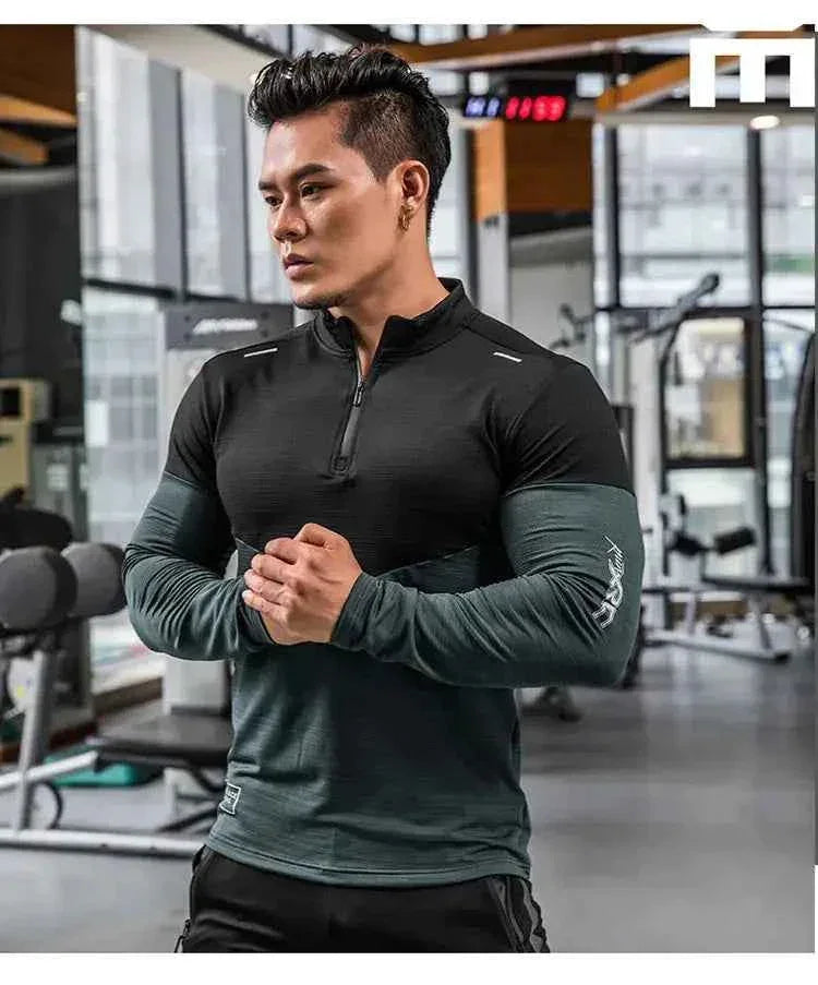 Mens Gym Compression Shirt Male Rashgard Fitness - Next Level