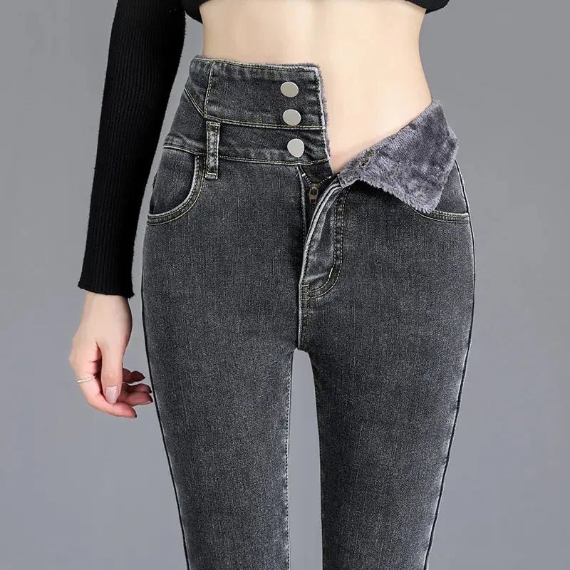 High-Quality Winter Fleece Leggings - Thick High-Waist Comfort - Next Level