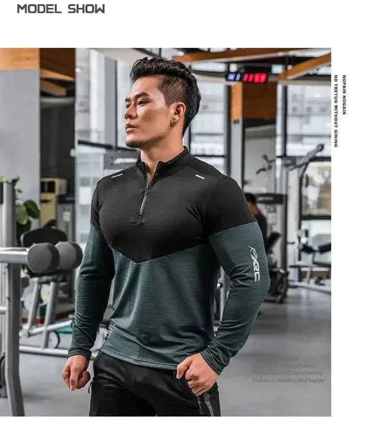 Mens Gym Compression Shirt Male Rashgard Fitness - Next Level