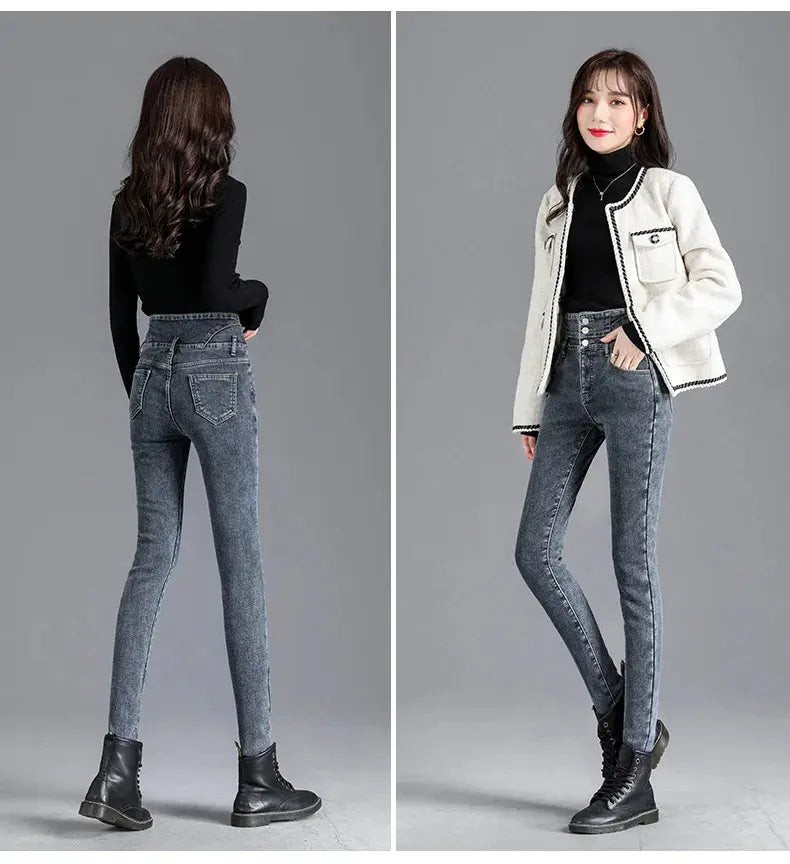 High-Quality Winter Fleece Leggings - Thick High-Waist Comfort - Next Level