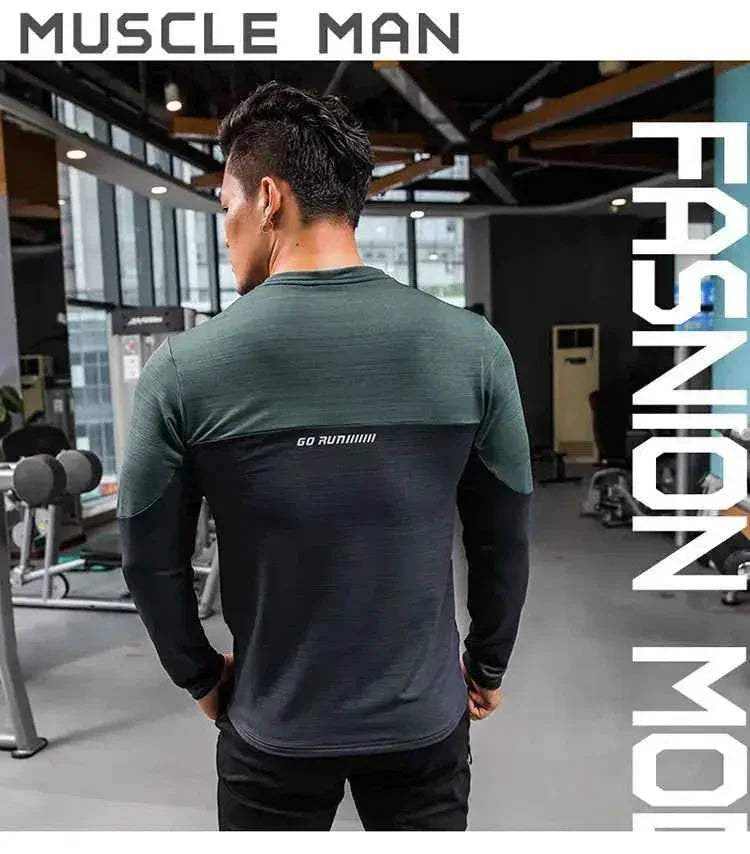 Mens Gym Compression Shirt Male Rashgard Fitness - Next Level