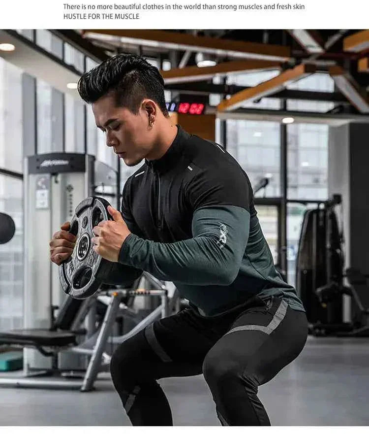 Mens Gym Compression Shirt Male Rashgard Fitness - Next Level