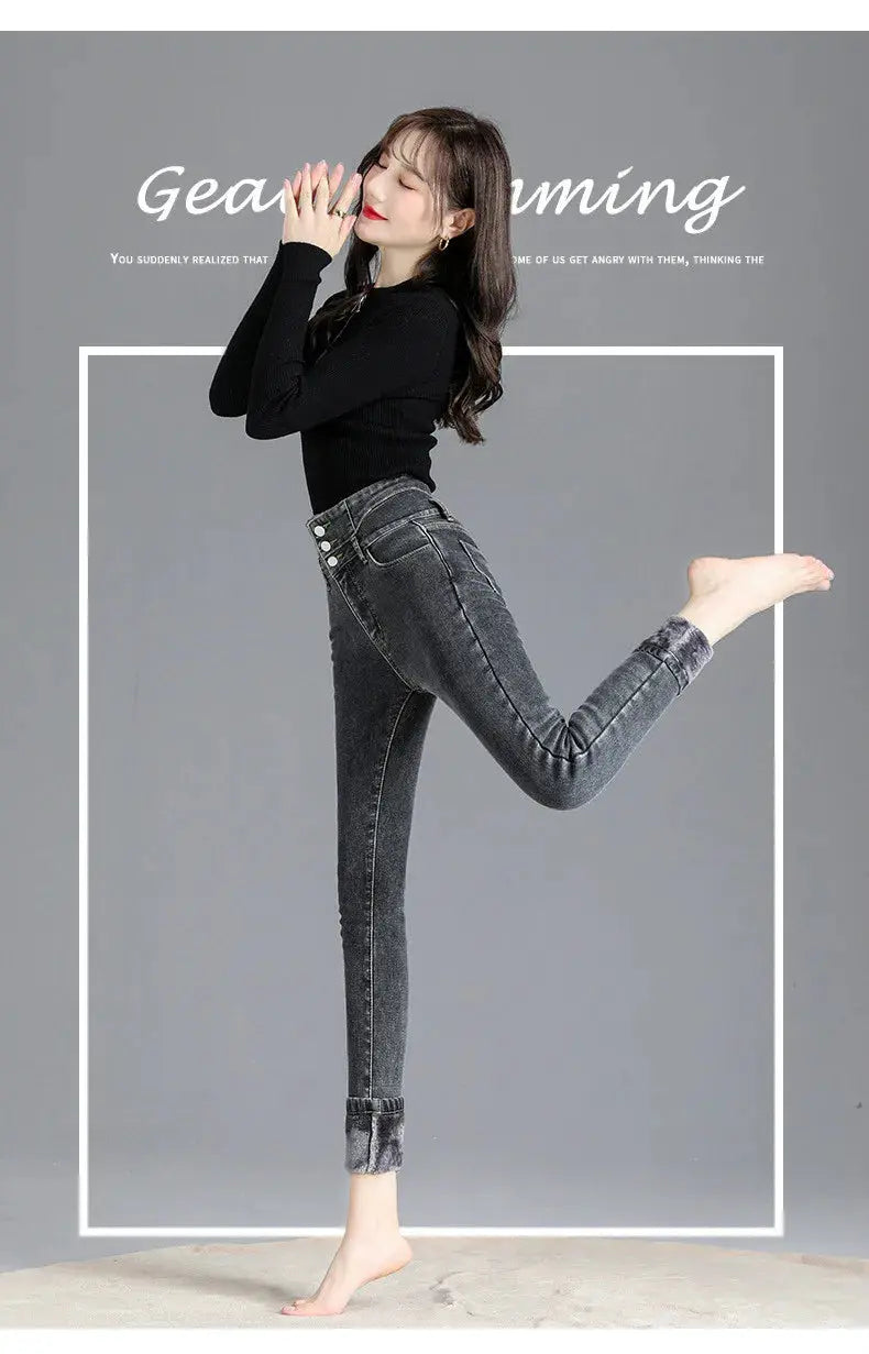 High-Quality Winter Fleece Leggings - Thick High-Waist Comfort - Next Level