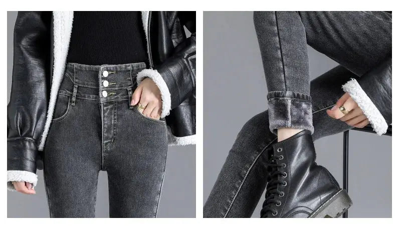 High-Quality Winter Fleece Leggings - Thick High-Waist Comfort - Next Level