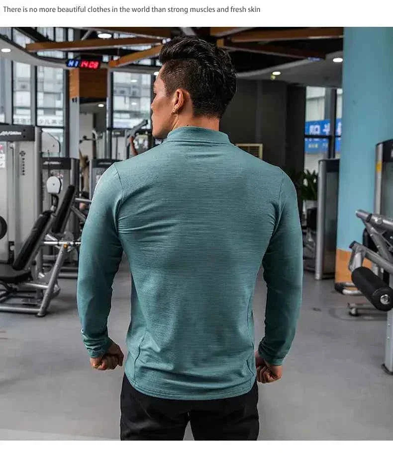 Mens Gym Compression Shirt Male Rashgard Fitness - Next Level