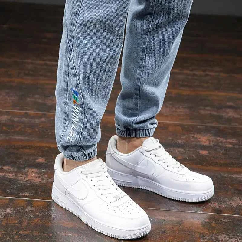 Spring Summer Cargo Jeans Men in Black and Blue - Streetwear Style - Next Level