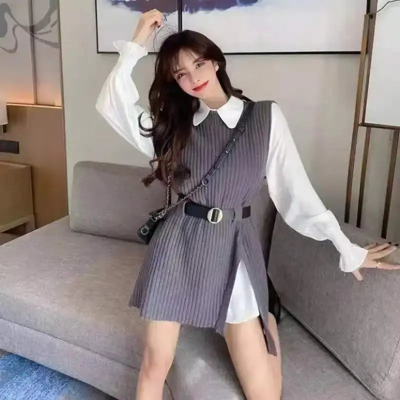 Spring Knitted Vest Set Women - Two Piece Knitted Outfit for Stylish Spring Looks - Next Level