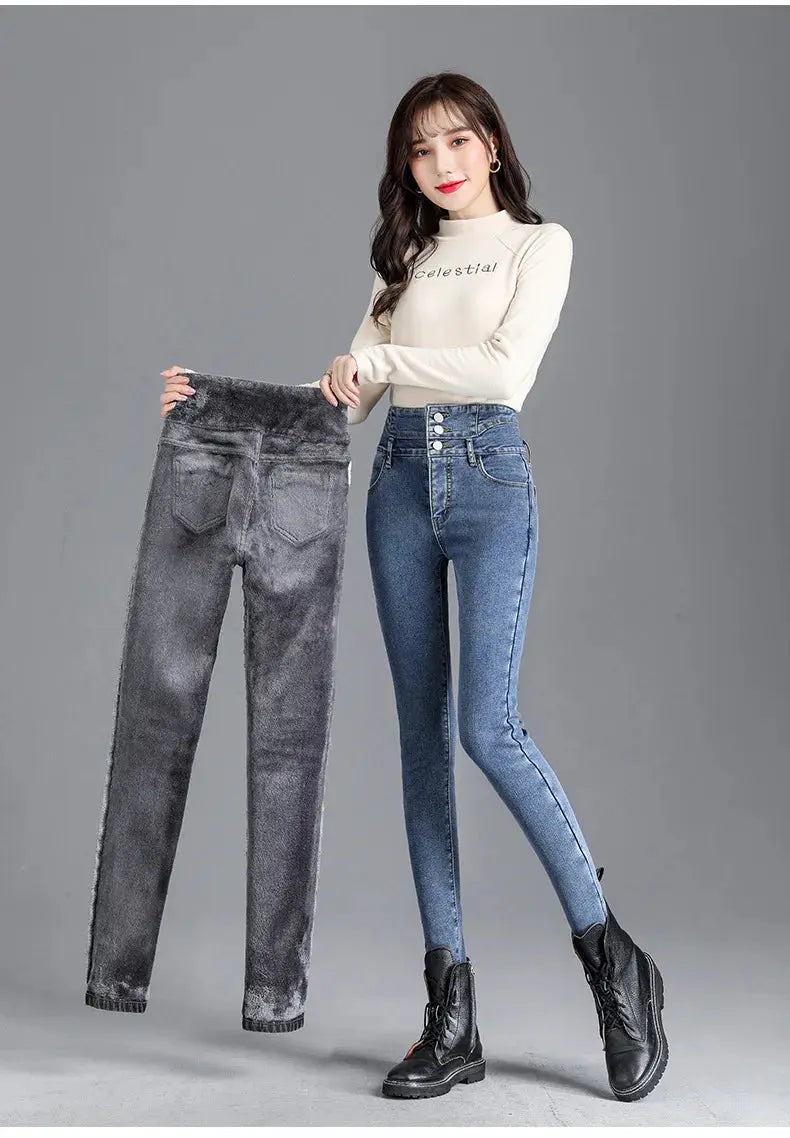High-Quality Winter Fleece Leggings - Thick High-Waist Comfort - Next Level