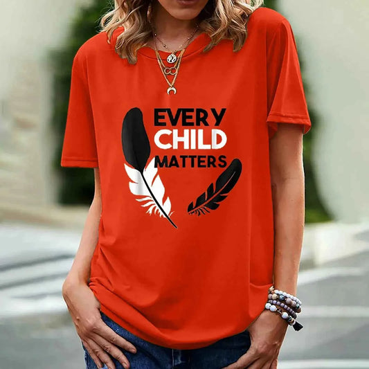 Every Child Matters T-shirt for Women - Short Sleeve Print Design - Next Level