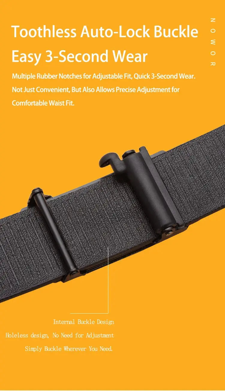The New Buckle Toothless Automatic Belt for Effortless Style - Next Level