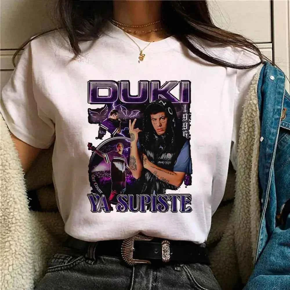 Duki Top Harajuku T Shirt - Funny Japanese Style Tee for Women - Next Level