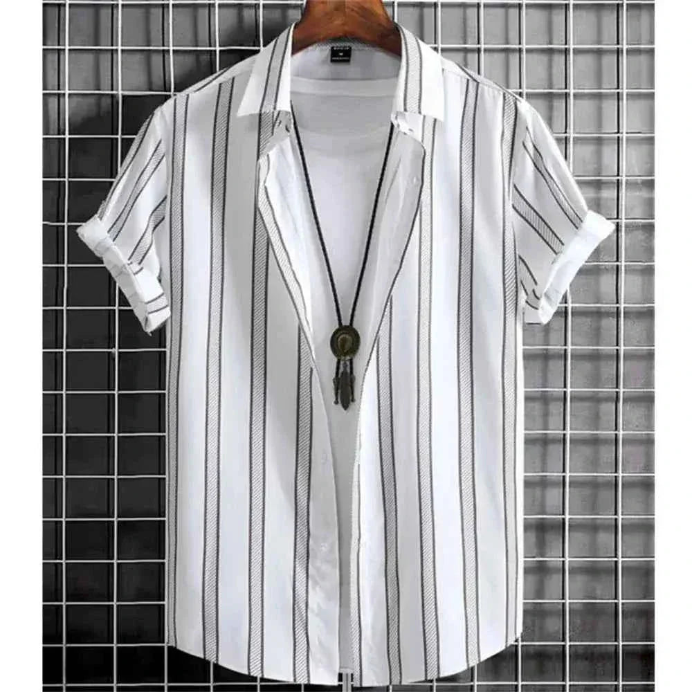 Hawaiian Shirts for Men Black Print High-Quality - Next Level