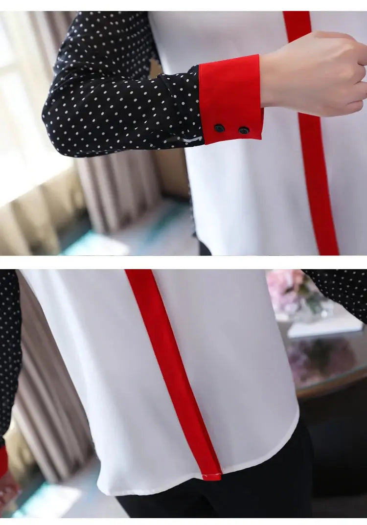 Office Lady Loose Lace Chiffon Shirts for Spring Fashion - Next Level