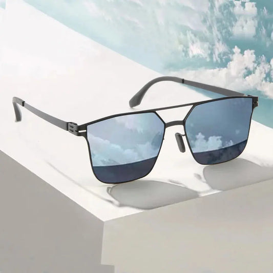 Polarized Sunglasses Men Fashion Square Big Frame for Stylish Eye Protection - Next Level