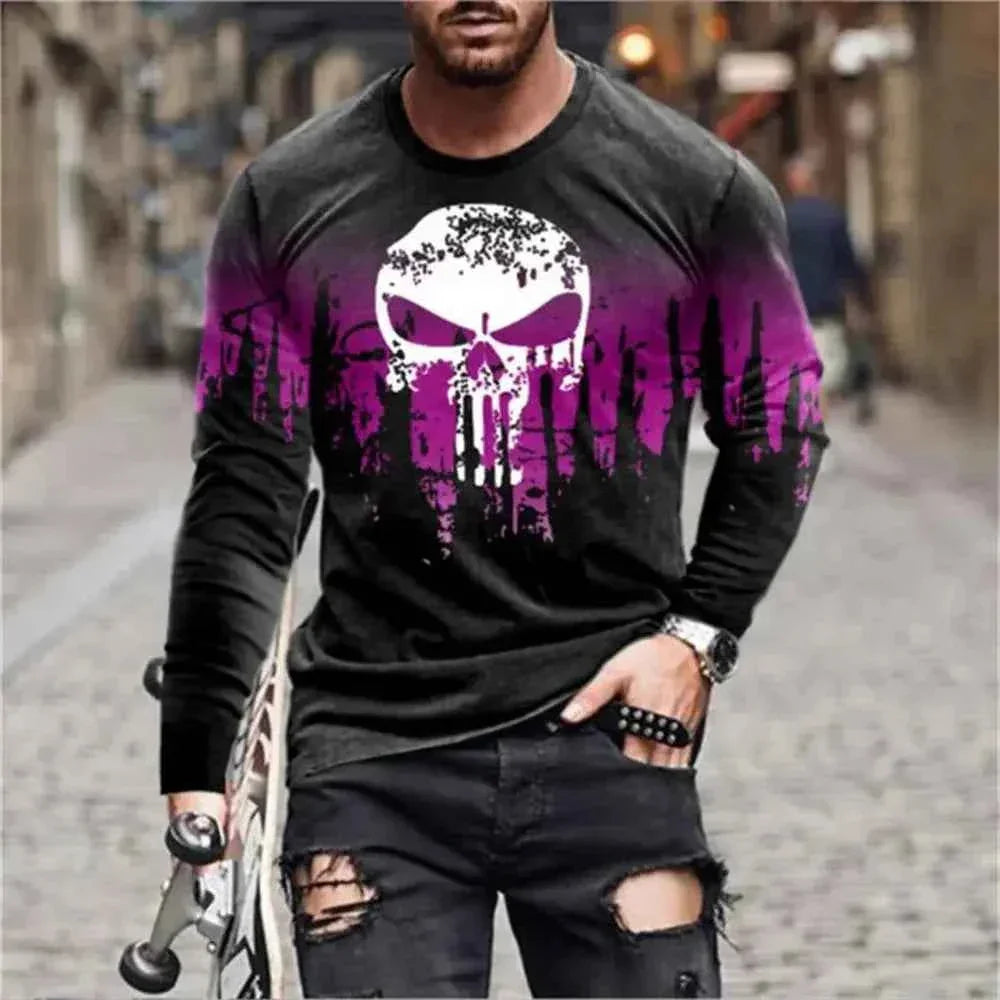 Retro Graffiti T-shirt - 3D Print Summer Men's Round Neck Tee - Next Level