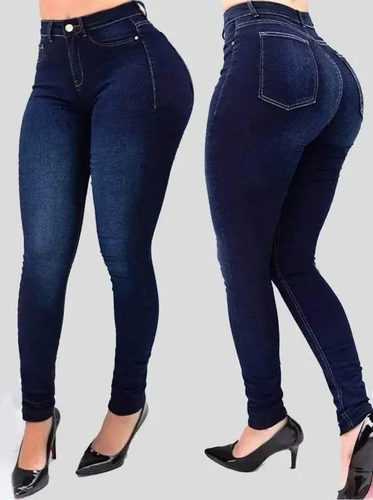 Women's High Waist Denim Jeans - Perfect Fit and Timeless Style - Next Level