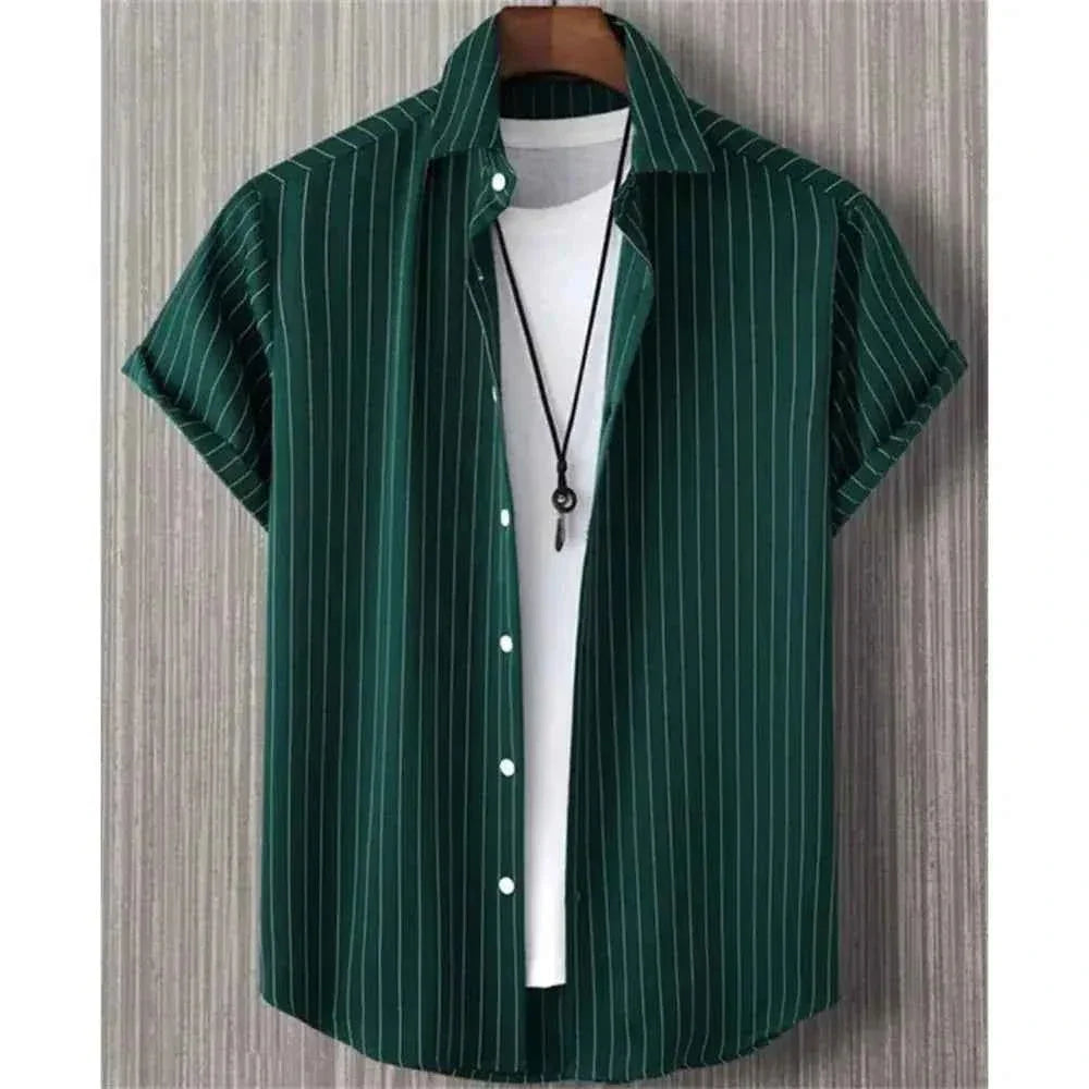 Hawaiian Shirts for Men Black Print High-Quality - Next Level