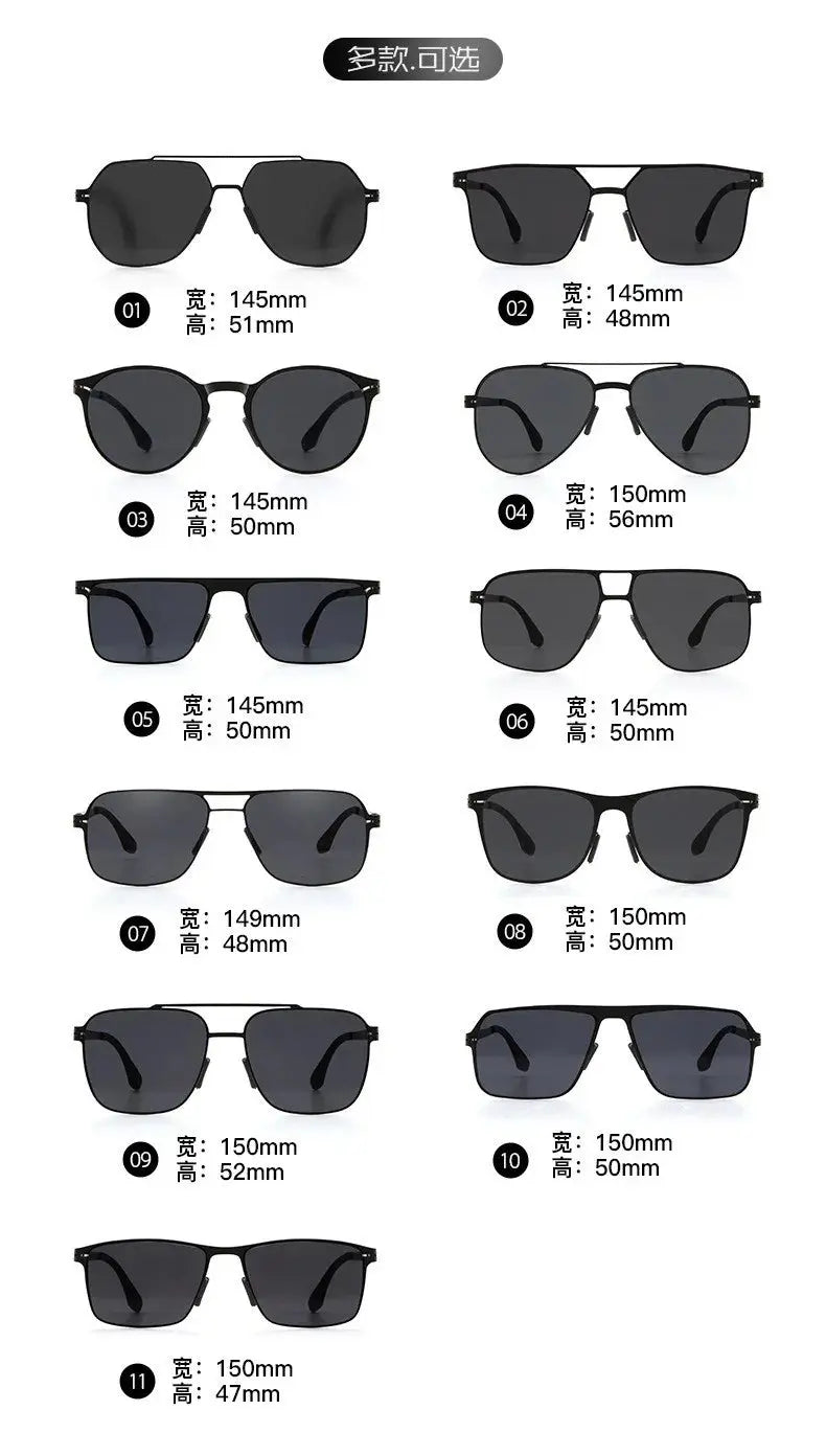 Polarized Sunglasses Men Fashion Square Big Frame for Stylish Eye Protection - Next Level