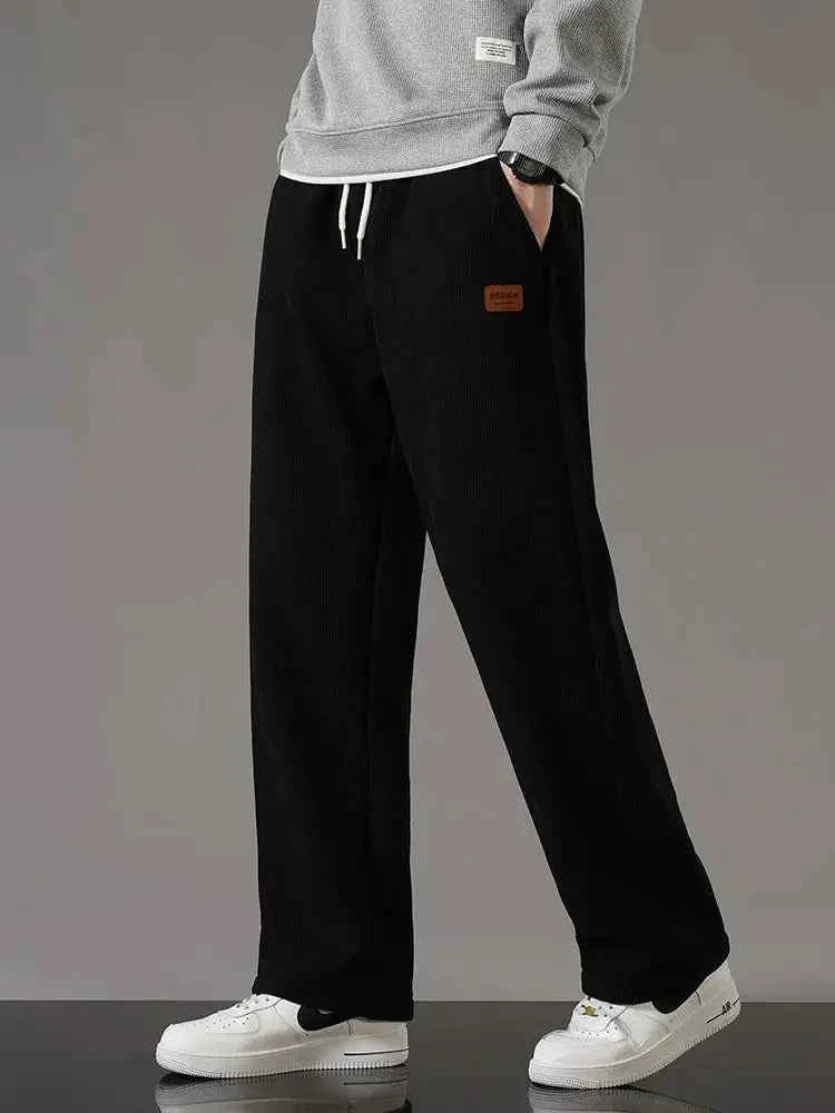 Winter Corduroy Sweatpants Men Drawstring - Next Level