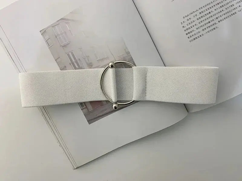 Belts for Women - Black Elastic Waist Belts for Women, Simple and Loose Design - Next Level