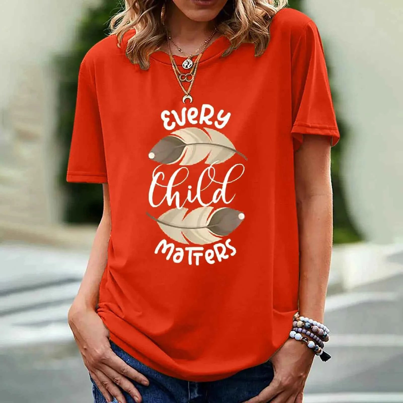 Every Child Matters T-shirt for Women - Short Sleeve Print Design - Next Level