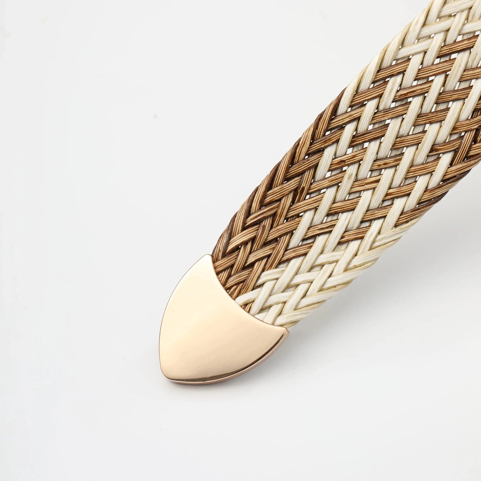 Women's Braided Belt with Irregular Metal Clasp - Next Level