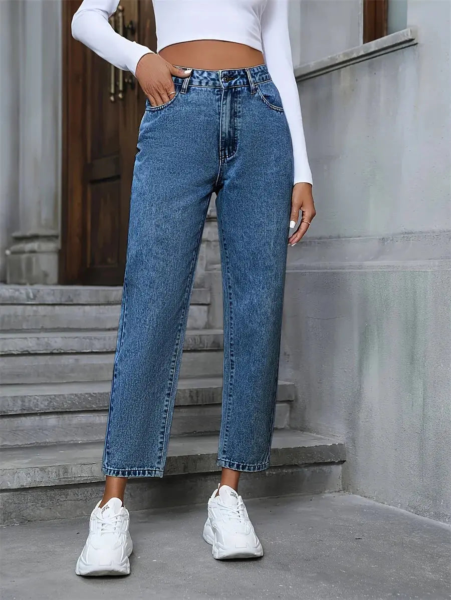 Benuynffy Vintage Women's Jeans American Basic - Next Level