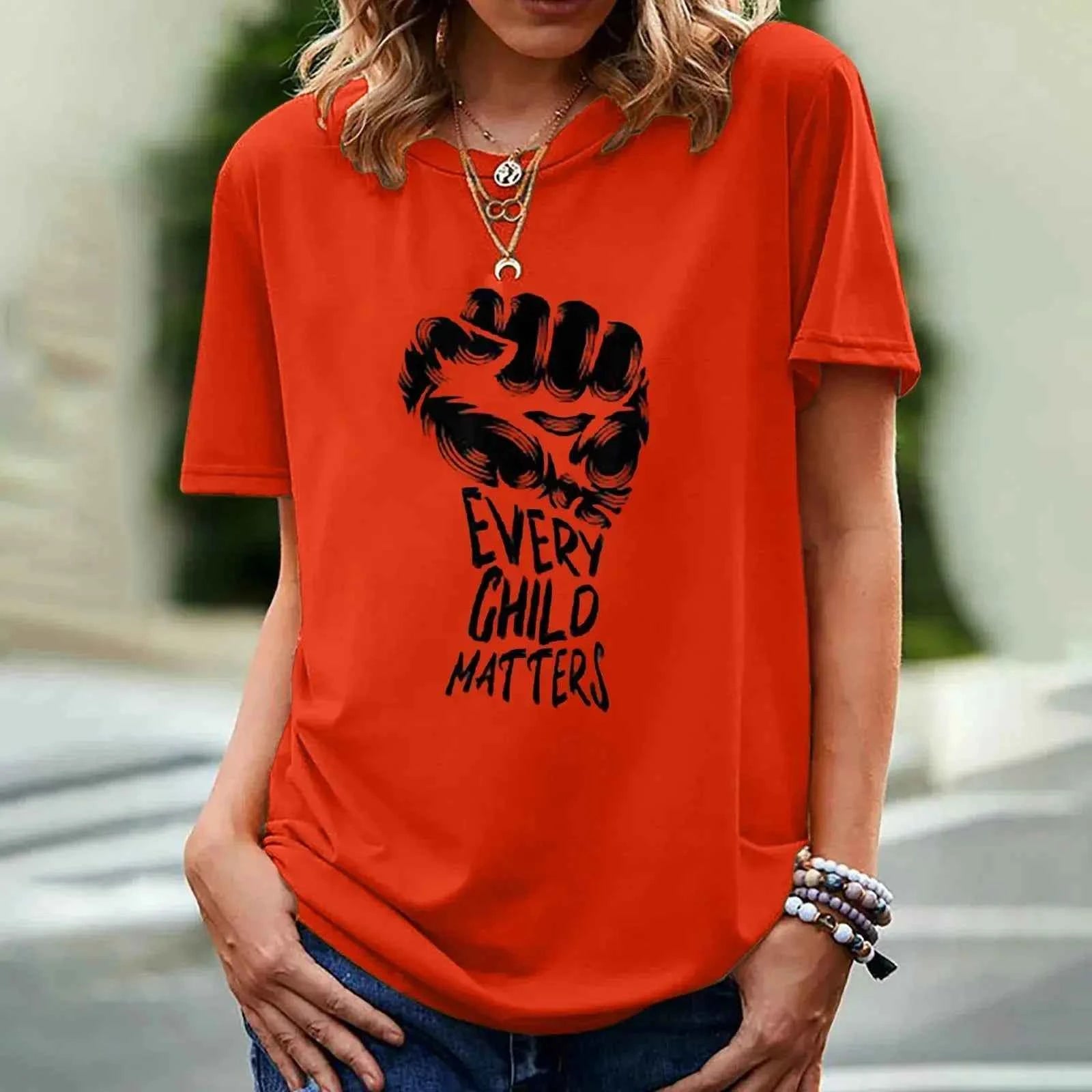 Every Child Matters T-shirt for Women - Short Sleeve Print Design - Next Level