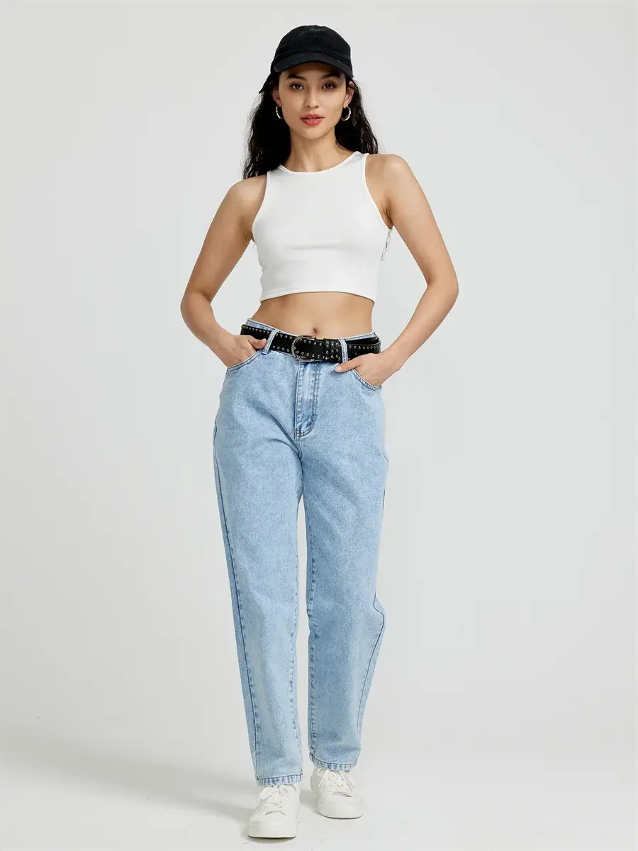 Benuynffy Vintage Women's Jeans American Basic - Next Level