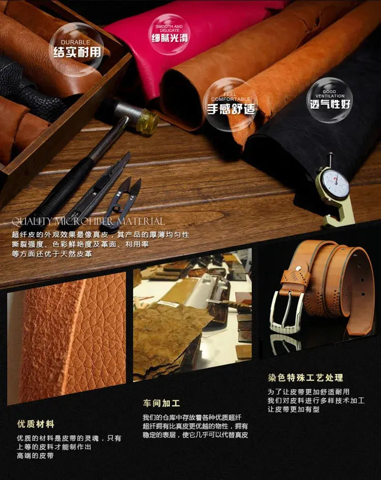 Men's Luxury Belt with Pin Buckle & Letter Print – Elevate Your Style - Next Level