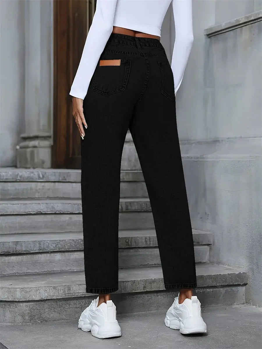 Benuynffy Vintage Women's Jeans American Basic - Next Level