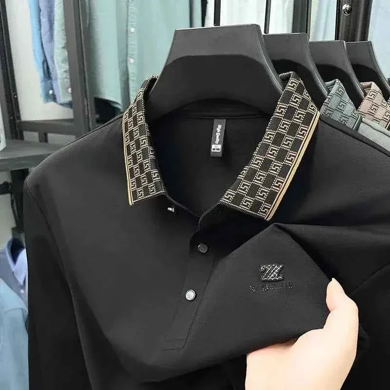 Designer Luxury Men's Polo Shirt Lapel Z Embroidered - Next Level