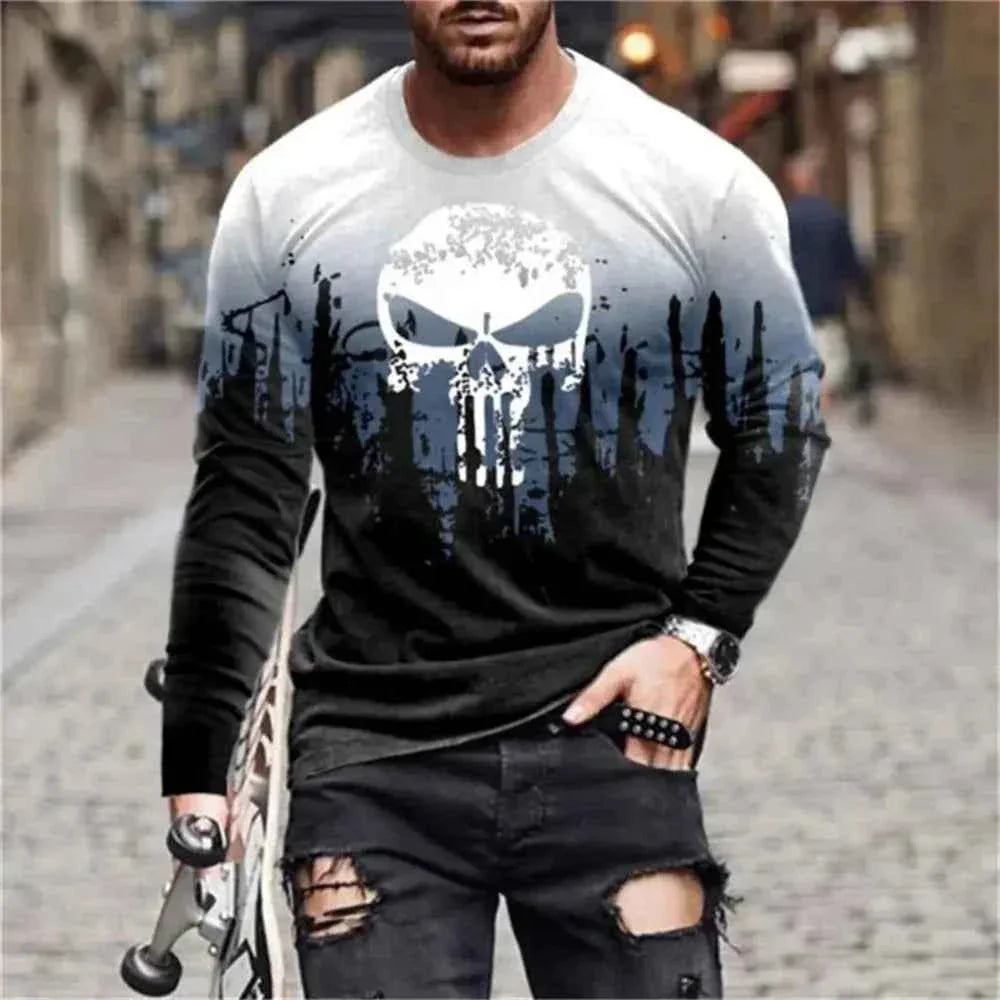 Retro Graffiti T-shirt - 3D Print Summer Men's Round Neck Tee - Next Level