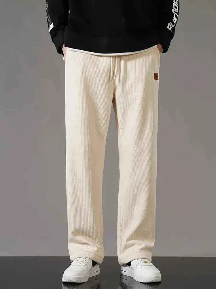 Winter Corduroy Sweatpants Men Drawstring - Next Level