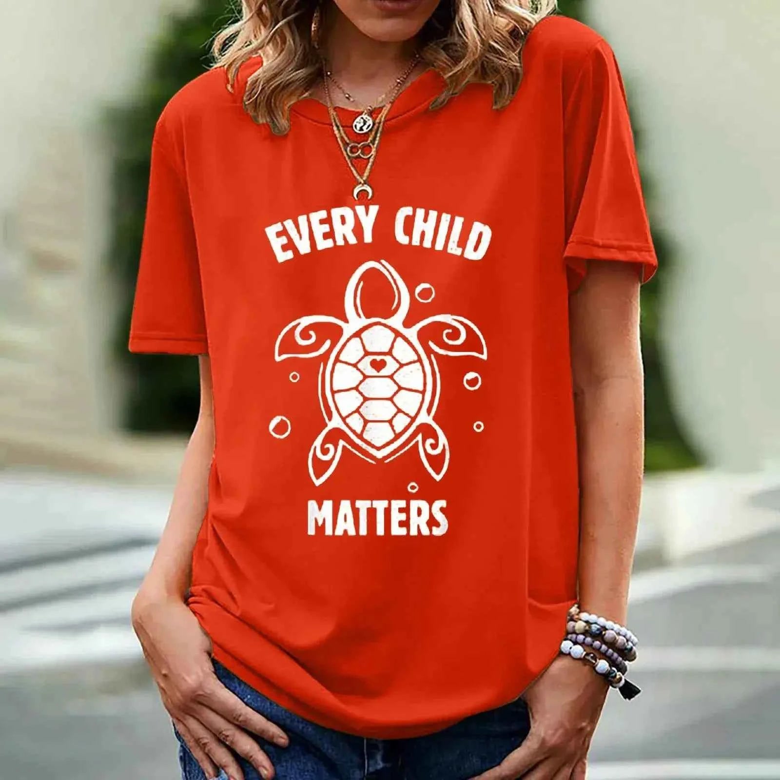 Every Child Matters T-shirt for Women - Short Sleeve Print Design - Next Level
