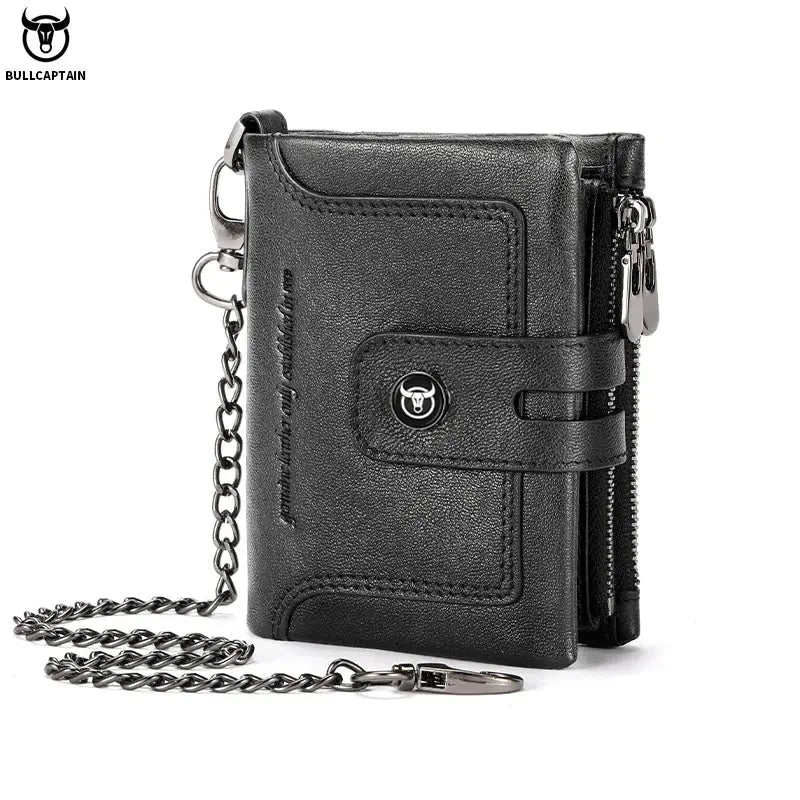 BULLCAPTAIN Leather Wallet for Men - Genuine Leather Business Wallet - Next Level