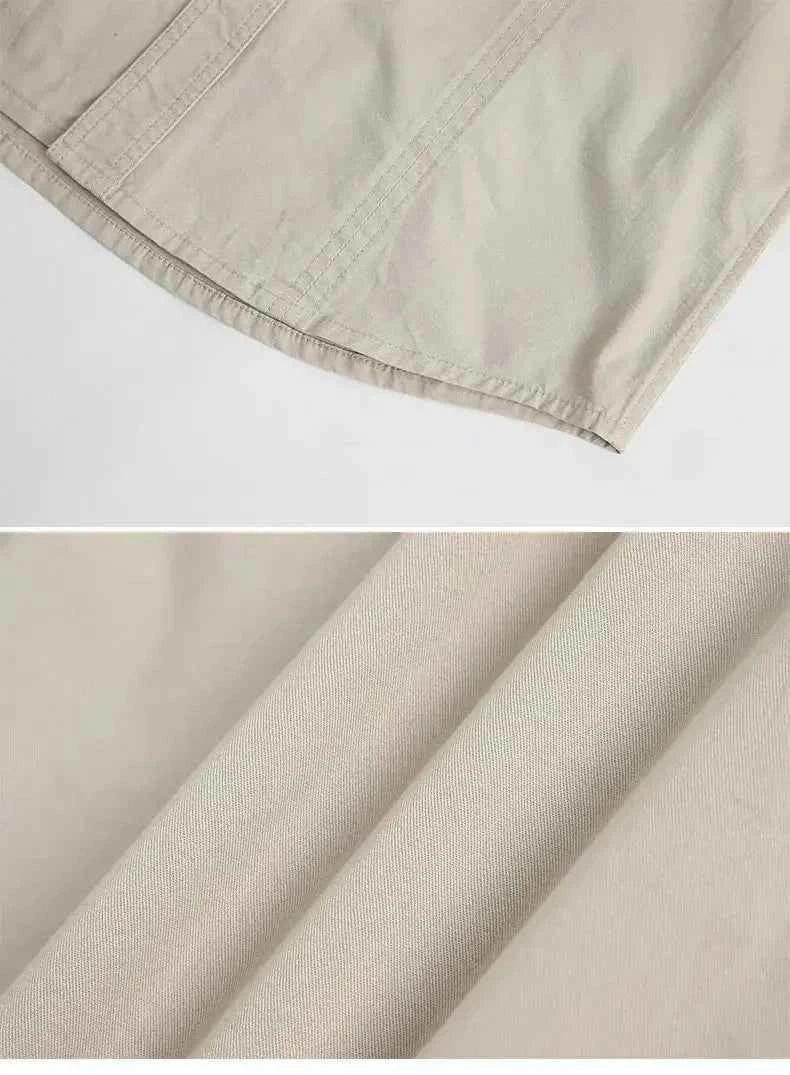 Cargo Shirts for Men Long Sleeve Casual Cotton Shirts - Next Level