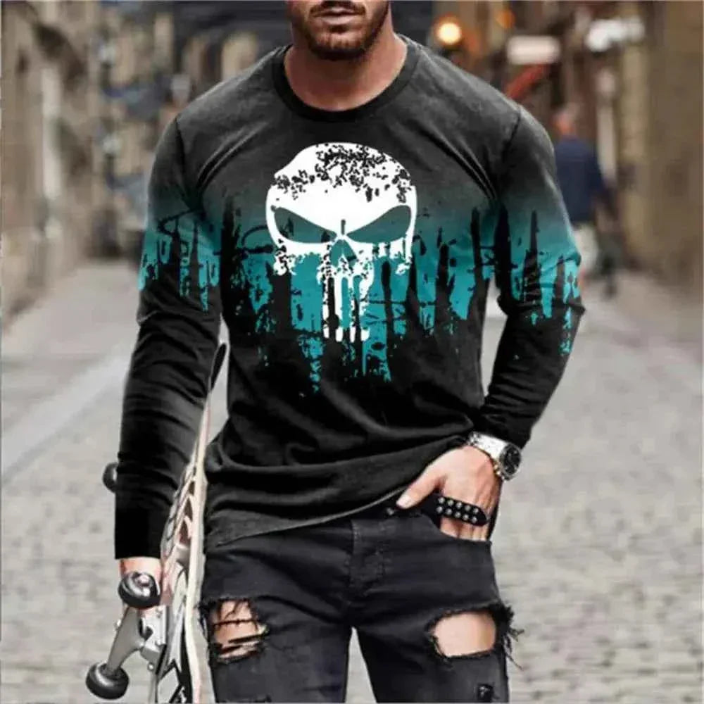 Retro Graffiti T-shirt - 3D Print Summer Men's Round Neck Tee - Next Level