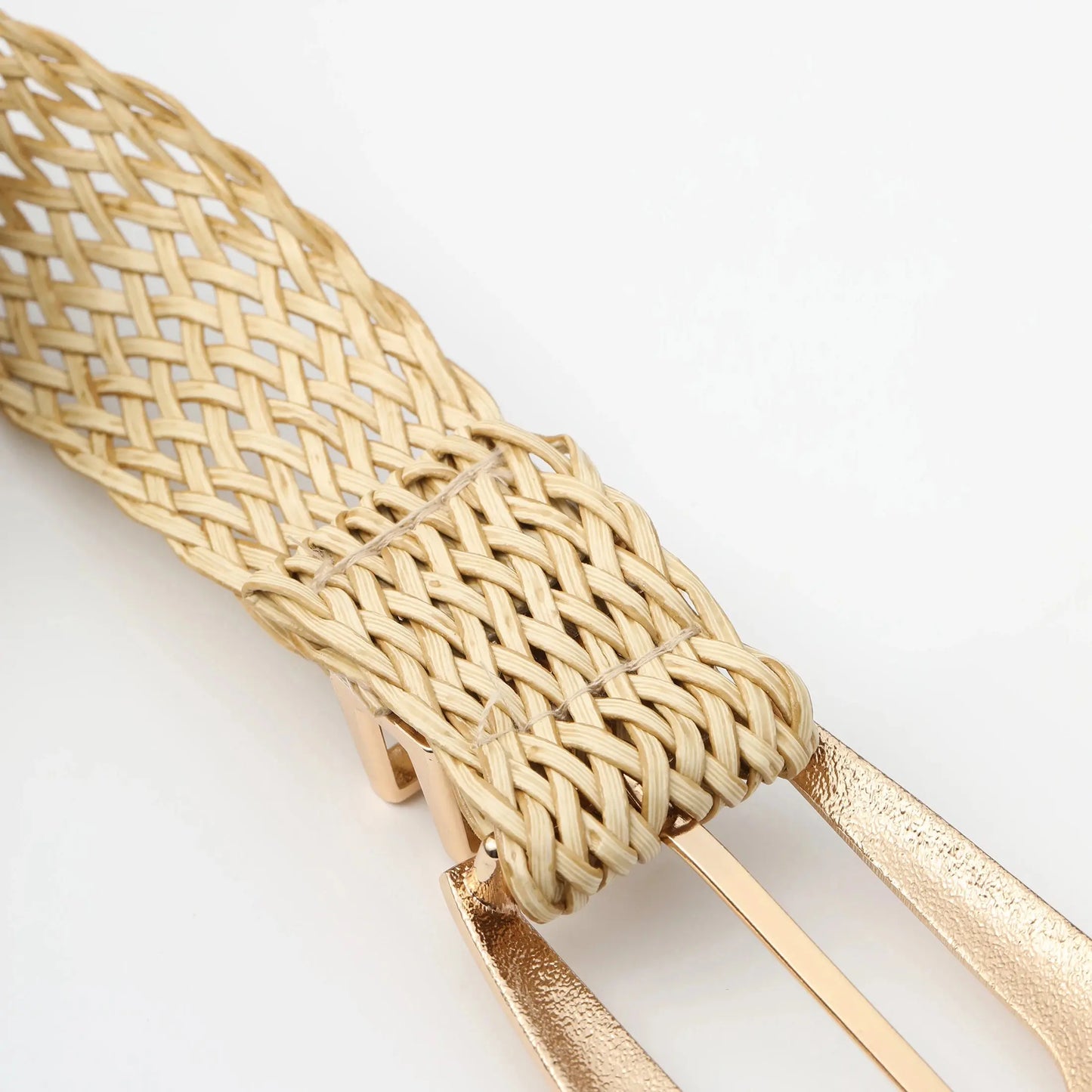 Women's Braided Belt with Irregular Metal Clasp - Next Level